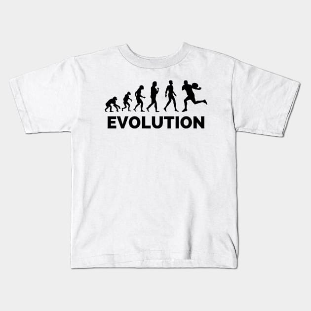 Evolution of Rugby Kids T-Shirt by Lottz_Design 